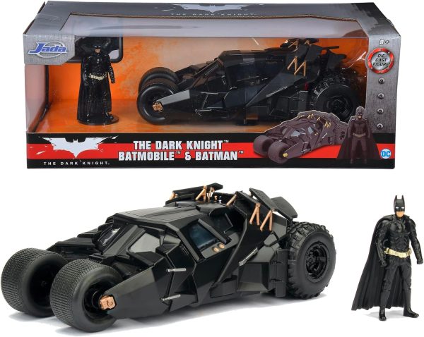 SIMBA BATMAN THE DARK KNIGHT BATMOBILE & FIGURE 1:24 DIECAST