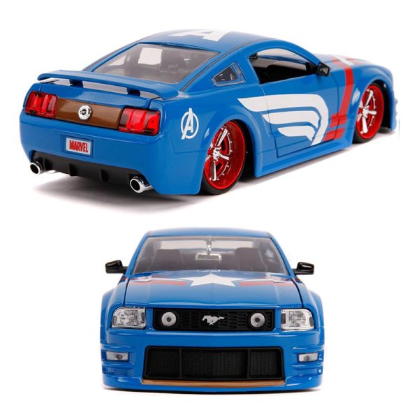 SIMBA MARVEL CAPTAIN AMERICA 2006 FORD MUSTANG 1:24 DIECAST - Image 4