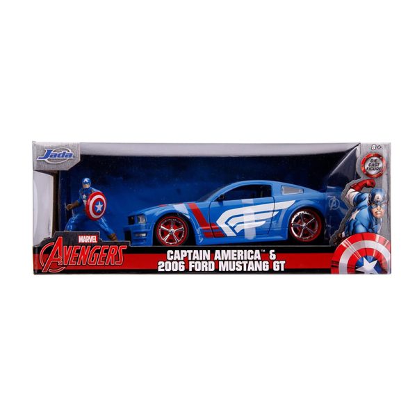 SIMBA MARVEL CAPTAIN AMERICA 2006 FORD MUSTANG 1:24 DIECAST