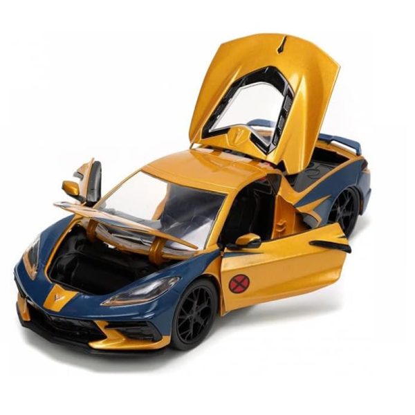 SIMBA MARVEL X MEN WOLVERINE 1:24  DIECAST CHEVY CORVETTE - Image 3