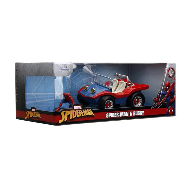 SIMBA MARVEL SPIDERMAN BUGGY & FIGURE 1:24 DIECAST MODEL CAR