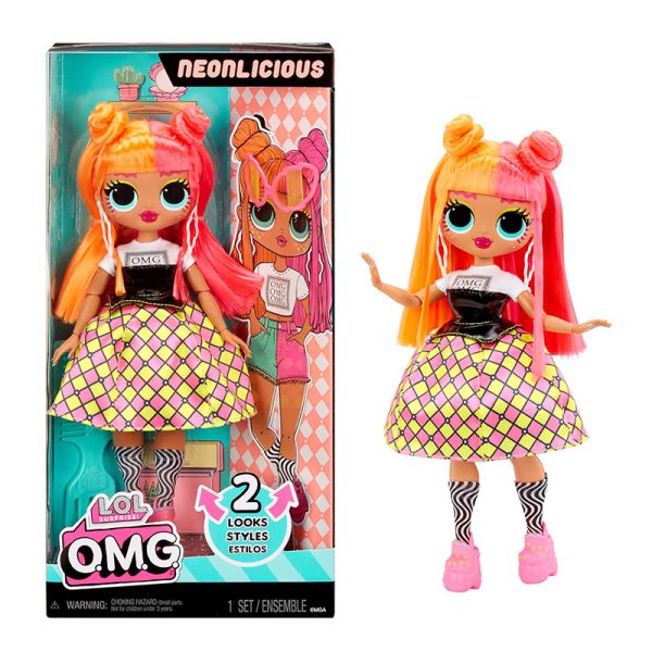 LOL SURPRISE OMG 2 LOOK STYLES NEONLICIOUS DOLL