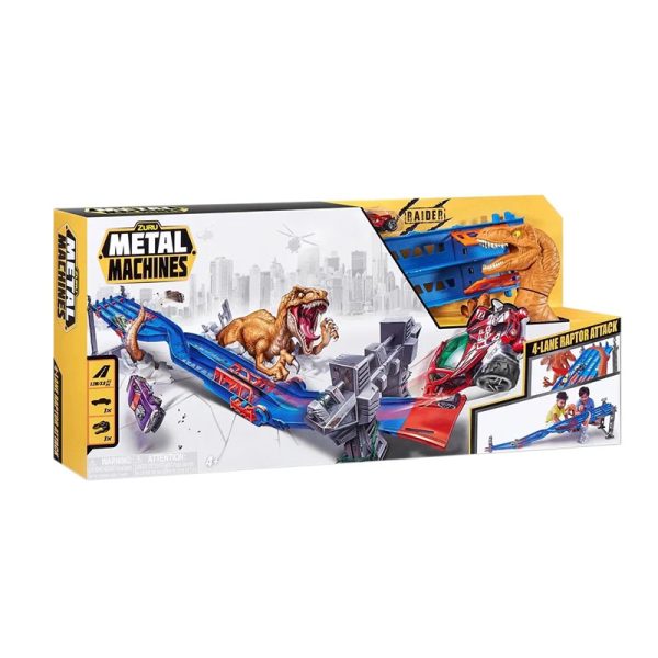 ZURU METAL MACHINES 4 LANE RAPTOR ATTACK PLAYSET