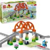 LEGO DUPLO TOWN TRAIN BRIDGE AND TRACKS EXPANSION SET