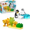 LEGO DUPLO TOWN WILD ANIMAL FAMILIES PENGUINS & LIONS