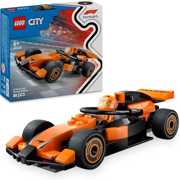 LEGO CITY F1 DRIVER WITH MCLAREN DRIVER