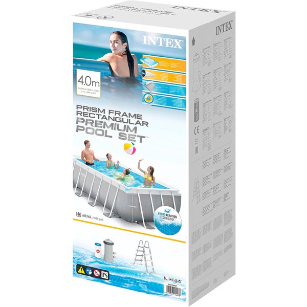 INTEX PRISM FRAME RECT 4M X 2M X 1M POOL SET - Image 2