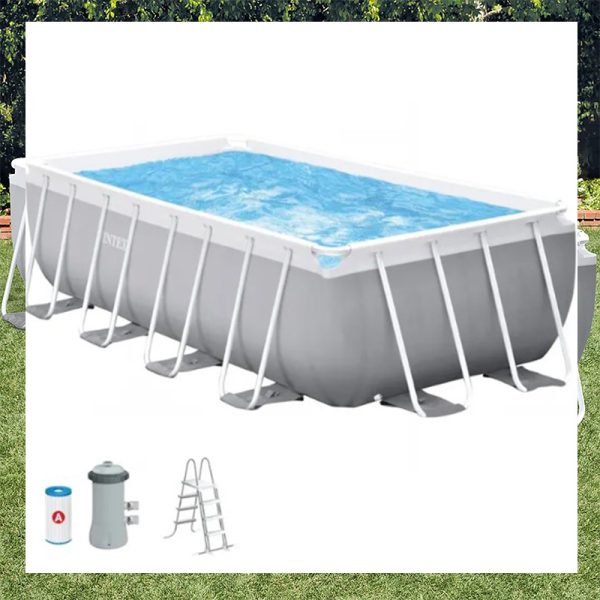 INTEX PRISM FRAME RECT 4M X 2M X 1.22M POOL SET