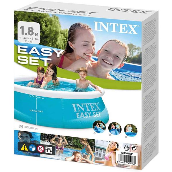 INTEX EASY SET 1.83M X 51CM POOL ONLY
Was Eu 54.99 Now Eu 44.99