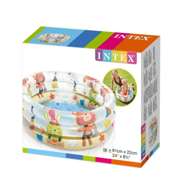 INTEX BEACH BUDDIES 3-RING BABY POOL - 24x8.