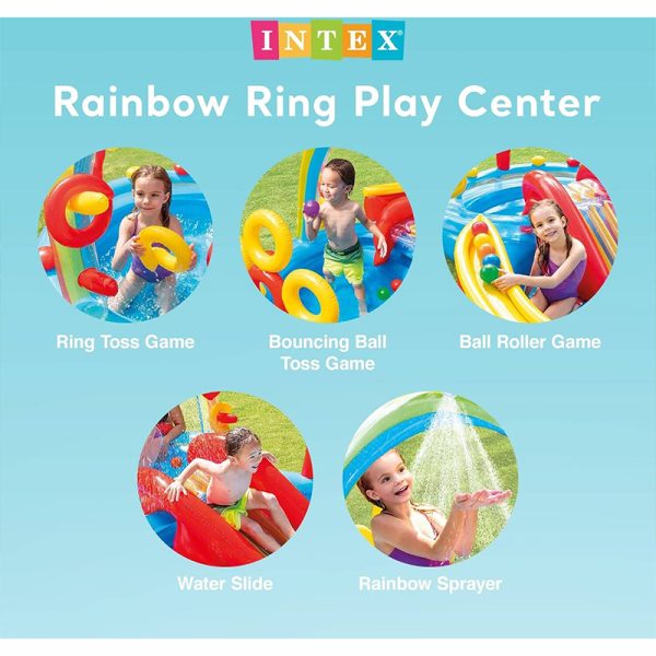 INTEX RAINBOW RING PLAY CENTER - 2.97x1.93x1.3 - Image 3