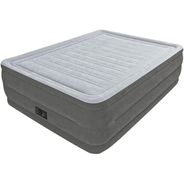 INTEX QUEEN COMFORT-PLUSH AIRBED WITH FIBER-TE