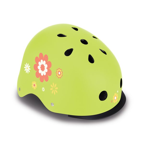 GLOBBER HELMET MASTER XS/S (47-51 CM) - LIME GREEN FLOWERS - Image 2