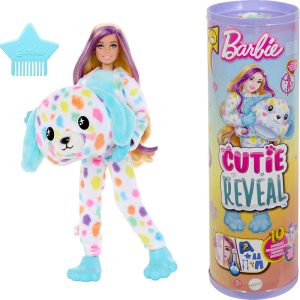 BARBIE CUTIE REVEAL DOLL RAINBOW DALMATIAN COSTUME