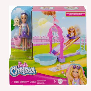 BARBIE CHELSEA DOLL RAINBOW WATER SLIDE SET
