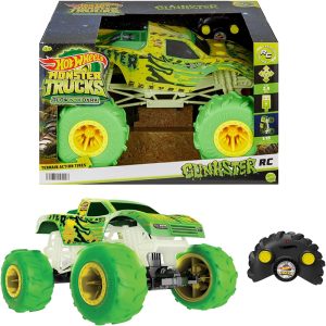 HOT WHEELS MONSTER TRUCK 1:15  RC GLOW IN THE DARK GUNKSTER