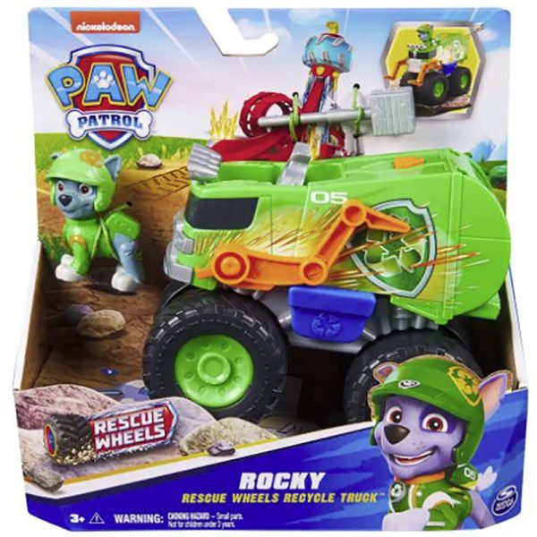 PAW PATROL RESCUE WHEELS ROCKY'S RECYCLE TRUCK