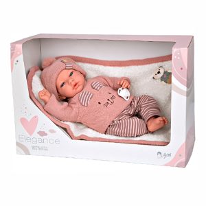 ARIAS ELEGANCE 40 CM ANDIE PINK W/ BLANKET WEIGHTED DOLLS
