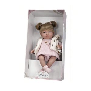 ARIAS ELEGANCE 40 CM PINK W/ HAIR W/ MECHANISIM LAUGHTER TRY ME