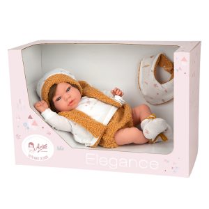 ARIAS ELEGANCE 40 CM ANDIE NARANJA W/ BIB WEIGHTED DOLLS