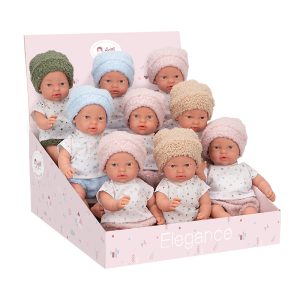 ARIAS ELEGANCE 28 CM INDY WEIGHTED DOLLS BOX BY 9