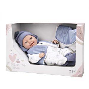 ARIAS ELEGANCE 45 CM ADI AZUL W/ BACKPACK WEIGHTED DOLLS