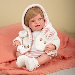 ARIAS ELEGANCE 45 CM ZOE PINK W/ SCARF & HAIR WEIGHTED DOLLS