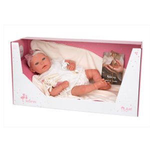 ARIAS REBORN ARIAS 45 CM DELIA W/ BLANKET W/ HAIR DECORADO