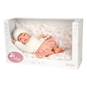 ARIAS REBORN ARIAS 40 CM JULIA PINK W/ CUSHION