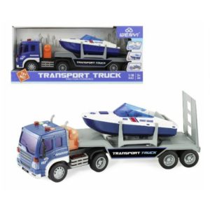FRICTION TOW TRUCK W/BOAT W/LIGHT & SOUND
