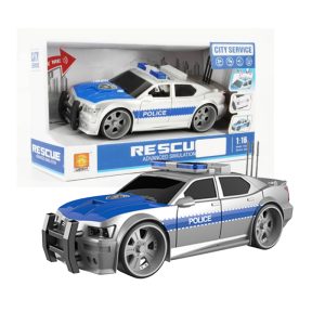 FRICTION POLICE CAR W/LIGHT & SOUND