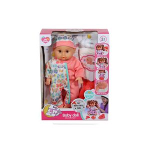 12"DOLL SET W/12 SOUND&DRINKING&PEE&BATTERY