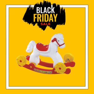 BLACK FRIDAY OFFER €44.95-€22.50- ROCKING HORSE WITH WHEELS