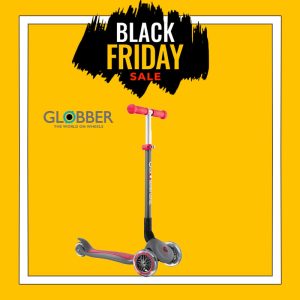 BLACK FRIDAY OFFER €84.99-€50.00 - GLOBBER PRIMO FOLDABLE - GREY-RED