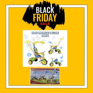 BLACK FRIDAY OFFER €114.95-€50.00 - STAR TRIKE PINK TRICYCLE WITH HOOD