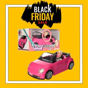BLACK FRIDAY OFFER €45.99-€34.50 - DOLL & CONVERTIBLE CAR W/MUSIC, LIGHT&BATTERY