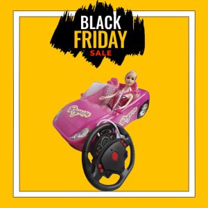 BLACK FRIDAY OFFER €49.99-€29.99 - 1:14 R/C CAR & DOLL SET  W/LIGHT, MUSIC & BATTERY