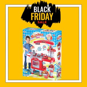 BLACK FRIDAY OFFER €99.99-€74.99 - KITCHEN PLAY SET W MUSIC & LIGHT BLUE