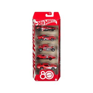 HOT WHEELS CARS SET OF 5 PACK 80 YEARS ANNIVERSARY